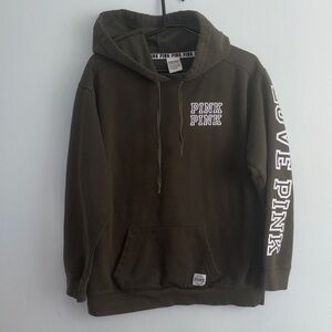 PINK Victoria's Secret Dark Green Hoodie